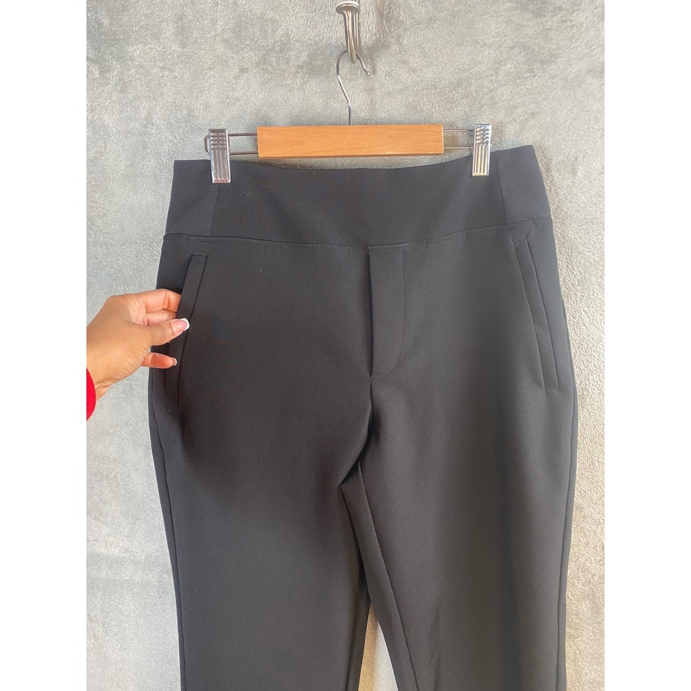 Athleta Brooklyn Ankle Pant Womens 6 Black High Rise Slim Travel Trousers - Picture 3 of 7